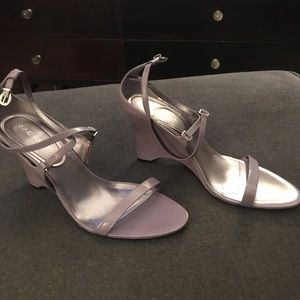 Nine West Lavender Wedge Sandals